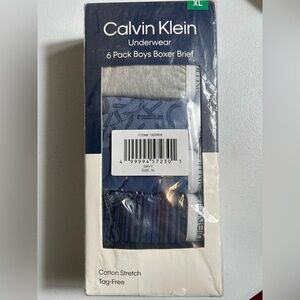 New Calvin Klein‎ Boys' Boxer Brief Underwear, 6-pack